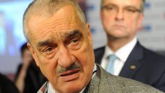 3. celostátní sněm TOP 09, Karel Schwarzenberg (vlevo) a Miroslav Kalousek