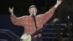 Zpěvák, skladatel, hudebník, politický a ekologický aktivista Pete Seeger