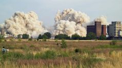 Demolice bývalých výrobních hal OP Prostějov