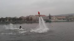 Flyboarding nad Vltavou