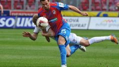 Plzeňský útočník Aidin Mahmutovič vstřelil proti Brnu dva góly.