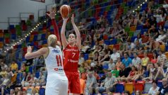 Alena Hanušová nastřílela v utkání s Ukrajinou 23 bodů