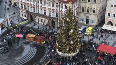 Vánoční stromeček, Staromětské náměstí, vánoce, trh, trhy