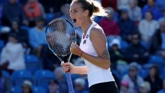 Tenistka Karolína Plíšková na trávě válí a je v Eastbourne ve finále