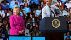 Barack Obama se zapojil do přímé kampaně Hillary Clintonové