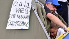 &quot;Ano míru&quot; - demonstrace na podporu mírové dohody mezi Bogotou a FARC.