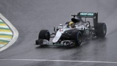 Brit Lewis Hamilton během Velké ceny Brazílie