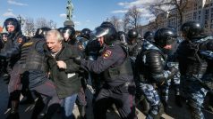 Protivládní protesty v Moskvě.