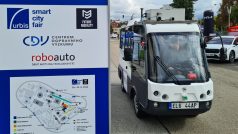 Autonomní minibus vozil návštěvníky Mezinárodního strojírenského veletrhu v roce 2022