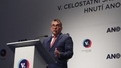 Místopředseda hnutí ANO Petr Vokřál na celostátním sněmu ANO