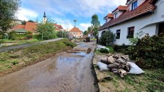 Benešov nad Černou na Českokrumlovsku po povodni