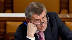 Premiér Andrej Babiš v Poslanecké sněmovně