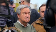 Generální tajemník OSN Antonio Guterres na Ukrajině