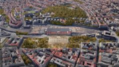 Vítězný návrh na úpravu pražského hlavního nádraží a okolí