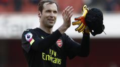 Brankář Arsenalu Petr Čech