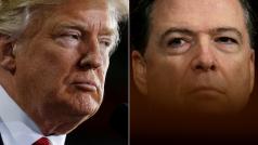 Americký prezident Donald Trump a exšéf FBI James Comey na koláži agentury Reuters.