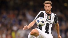 Fotbalový záložník Claudio Marchisio v dresu Juventusu