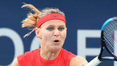 Lucie Šafářová v zápase s Sloane Stephensovou