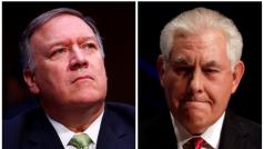 Mike Pompeo a Rex Tillerson