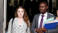 Martha O´Donovanová, která čelila obvinění z urážky prezidenta Roberta Mugabeho