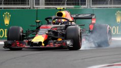 Max Verstappen při Velké ceně Ázerbájdžánu