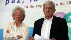 Ministryně vnitra Olga Sánchezová Corderová a prezident Andrés Manuel López Obrador (ilustrační foto)