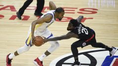 Momentka ze zápasu mezi Golden State Warriors a Las Angeles Clippers