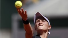 Markéta Vondroušová při svém čtvrtém zápase na Roland Garros.