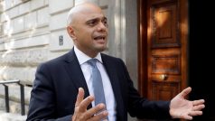 britský ministr financí Sajid Javid