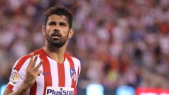 Fotbalový útočník Atlética Madrid Diego Costa