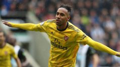 Útočník londýnského Arsenalu Pierre-Emerick Aubameyang