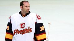 Petr Čech v dresu hokejového týmu Guildford Phoenix