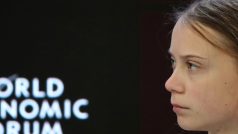 Greta Thunbergová na Světovém ekonomickém fóru