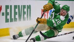 Radek Faksa v utkání Dallas Stars proti New York Rangers