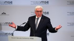 Německý prezident Frank-Walter Steinmeier promluvil na bezpečnostní konferenci v Mnichově.