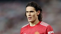 Útočník Manchesteru United Edinson Cavani