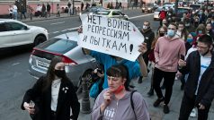 Protest na podporu Navalného ve Vladivostoku (21. dubna 2021)