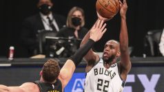 Utkání play-off NBA mezi Milwaukee a Brooklynem