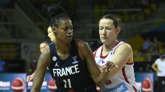 Souboj českých basketbalistek s Francouzkami.