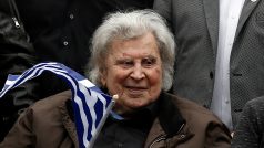 Mikis Theodorakis na archivním snímku z roku 2018