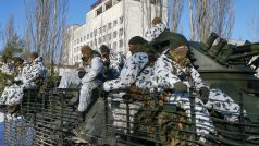 Ukrajinské speciální jednotky, policie a národní garda uspořádaly cvičení ve městě Pripjať