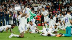 Fotbalisté Realu Madrid po velkém triumfu v semifinále Ligy mistrů