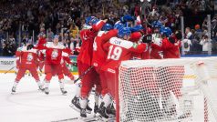 Čeští hokejisté slaví bronzové medaile