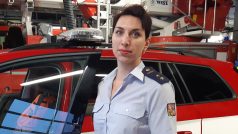 Pardubická hasička Gabriela Jeřábková, která zachránila v nákupním centru život malému chlapci