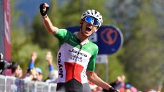 Náročnou horskou 18. etapu Gira d&#039;Italia vyhrál italský cyklista Filippo Zana