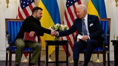 Volodymyr Zelenskyj a Joe Biden