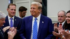 Donald Trump během návštěvy Washingtonu