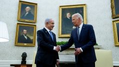 Izraelský premiér Benjamin Netanjahu (vlevo) a americký prezident Joe Biden