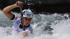 Gabriela Satková v druhé kvalifikační jízdě na olympijských hrách