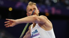 Jakub Vadlejch při finále olympijských her v Paříži